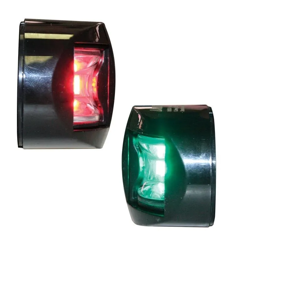 LED Port & Starboard Navigation Light set - Black