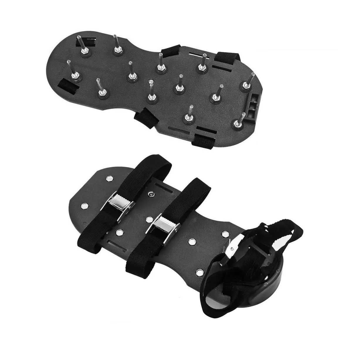30cm Lawn Aerator Spike Shoes-black