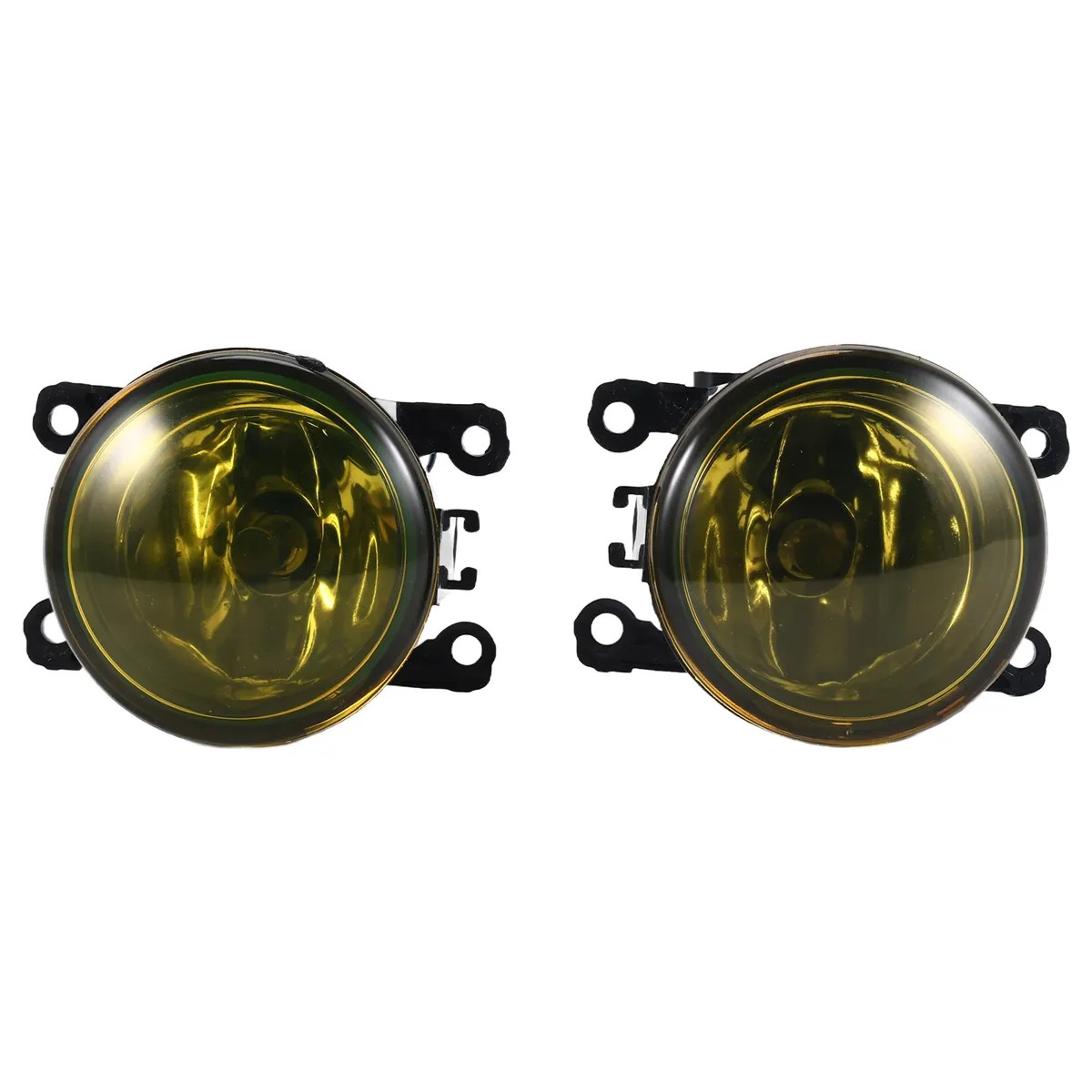 2Pcs Fog Light Lamp Yellow Lens Car Front Bumper Fog Light OE Replacement H