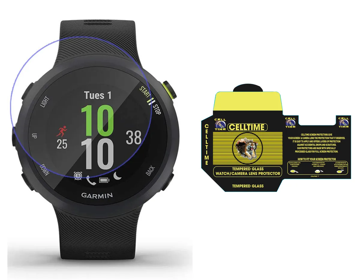CellTime Screen Guard Compatible with Garmin Forerunner 45 / 45S