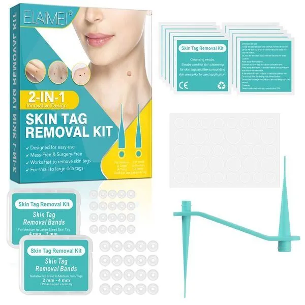 ELAIMEI Simple Double-headed Wart Removal Tool (Green)