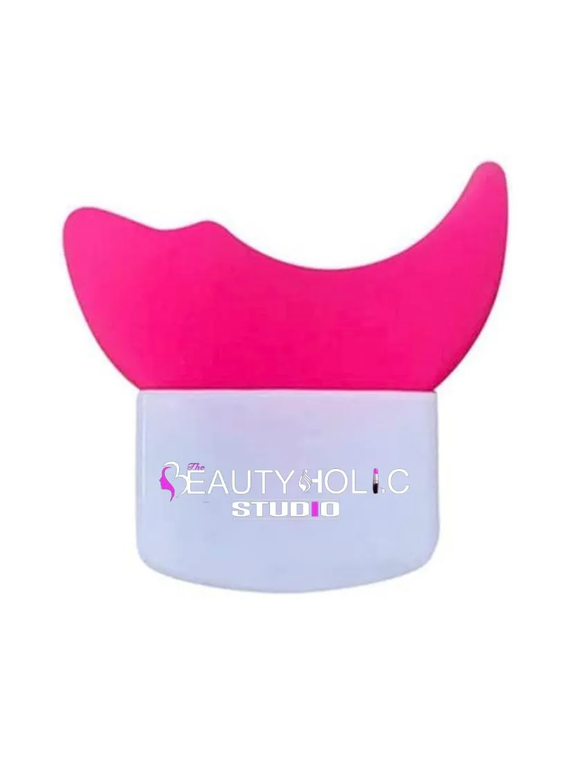 Silicone Mascara, Eyeliner & Eyeshadow Shield Applicator Guard - Pink