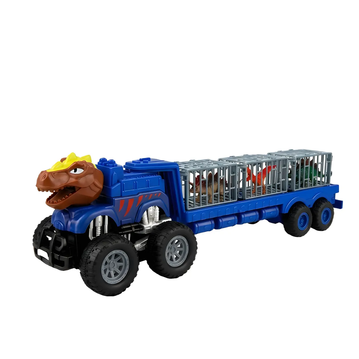 Realistic T-Rex Head Dino Transport Truck with Cages