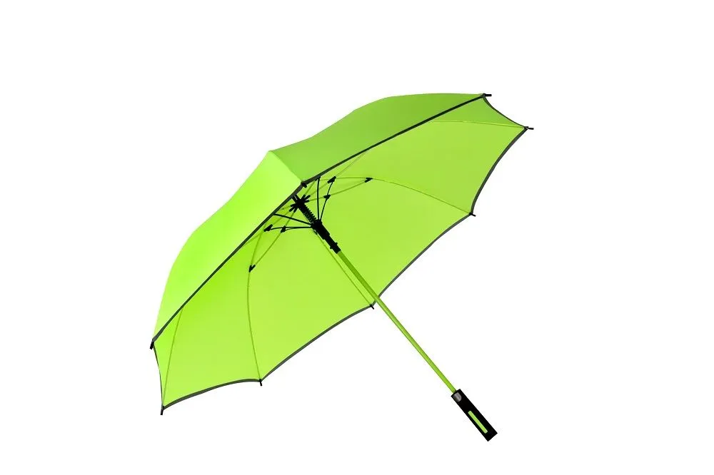 Alice Umbrellas Auto Open Fibreglass Golf Umbrella - Lime Green