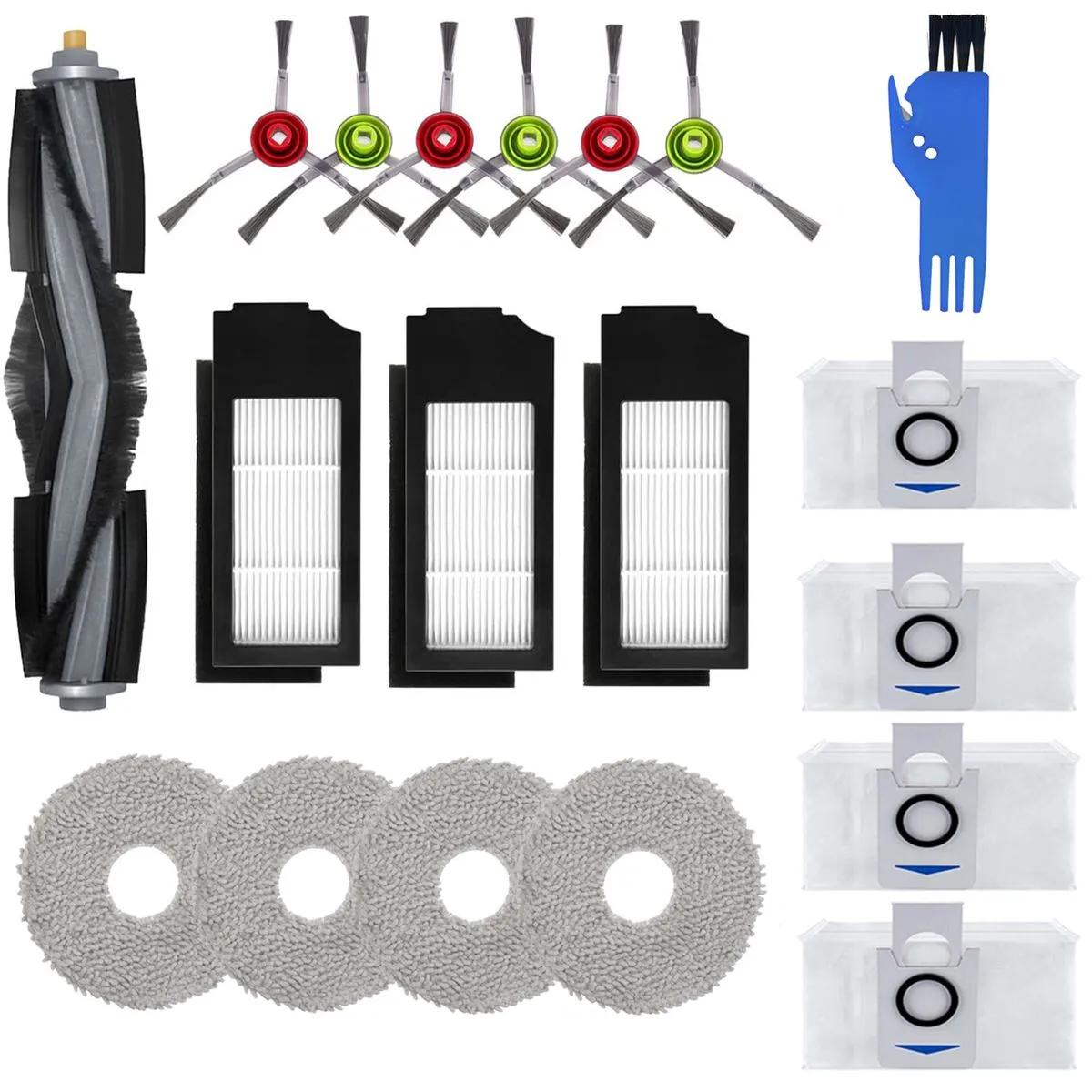 Robot Vacuum Cleaner Accessories Set for X1 OMNI Turbo Robot Vacuum Cleaner