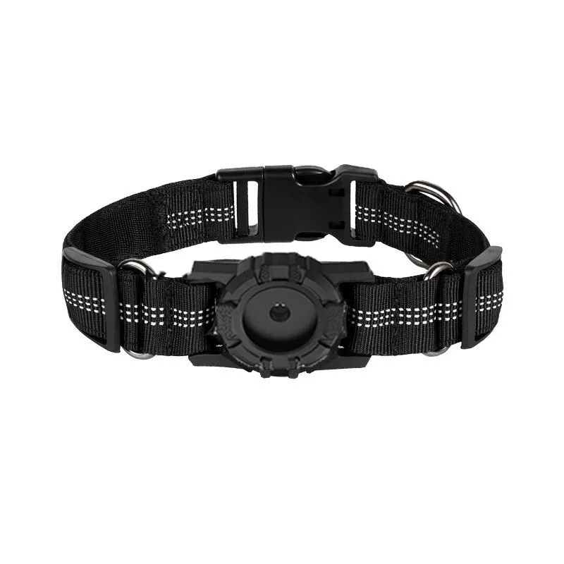 Heavy Duty Dog Collar with AirTag Holder