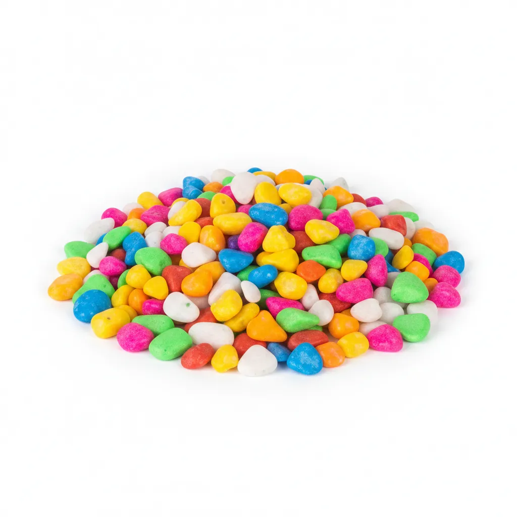 Decorative Colored Stones - Mixed Colour Pebbles - Fountain Pond Accessory
