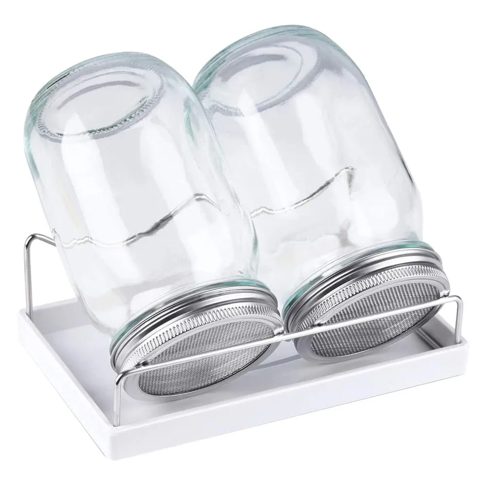 Kitchen Garden Bean Seeds Sprouting Germination Mason Jar Kit 4 Set (17cm)