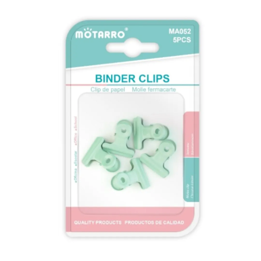 Motarro Binder Clips Pack 5PC - Green