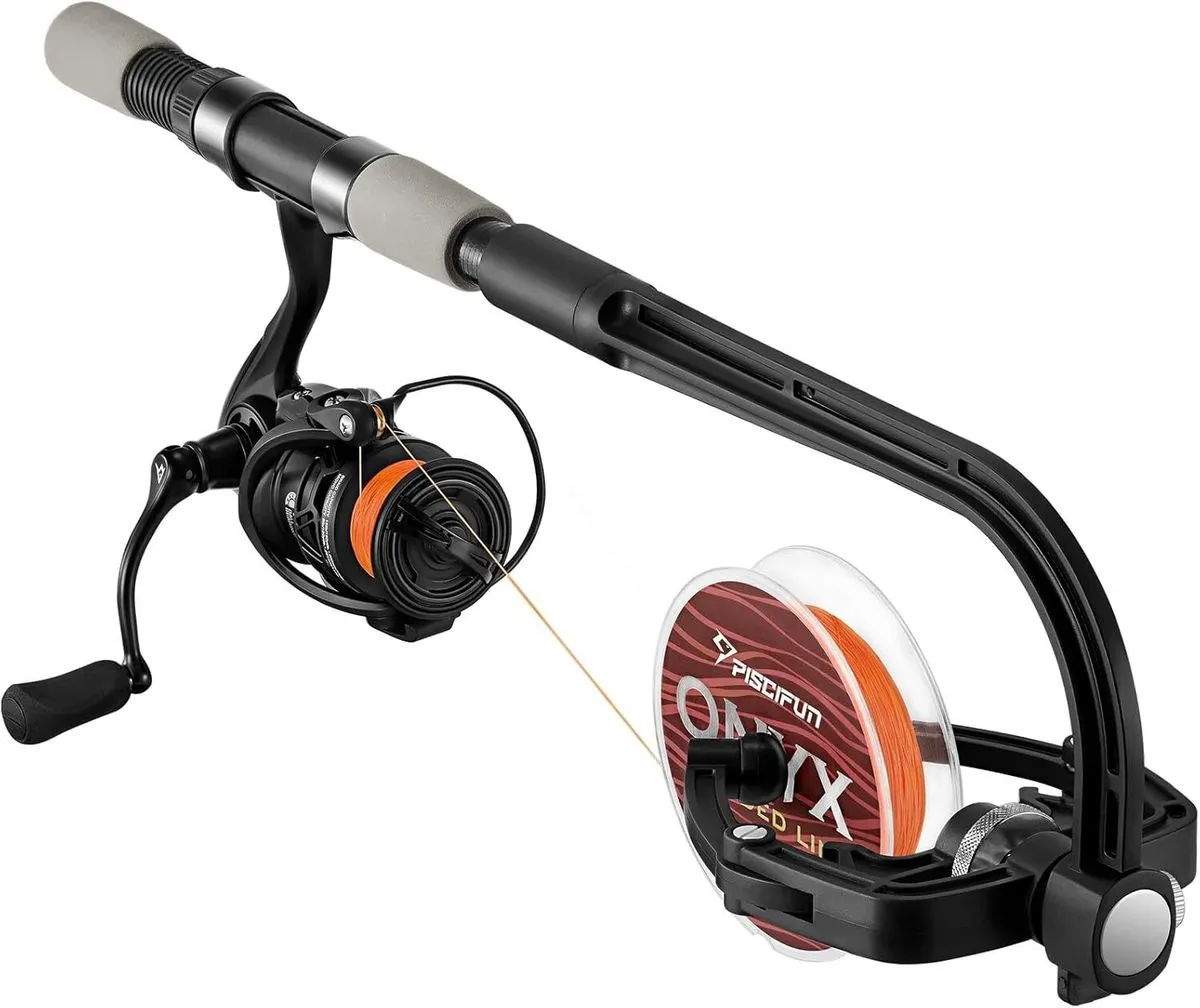 Line Spooler, Black, for Spinning Reels, Anti-Twist System