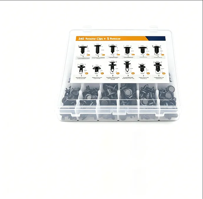 240Piece Car Bumper Fixing Clips, Universal Car Plastic Rivets, Car Clips