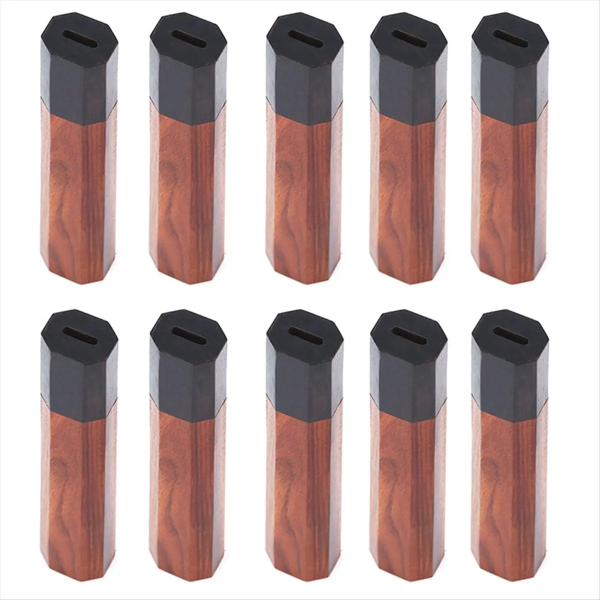 10Pcs Japanese Chef Knife Handle DIY Kitchen Knives ECO Friendly Wooden Kni
