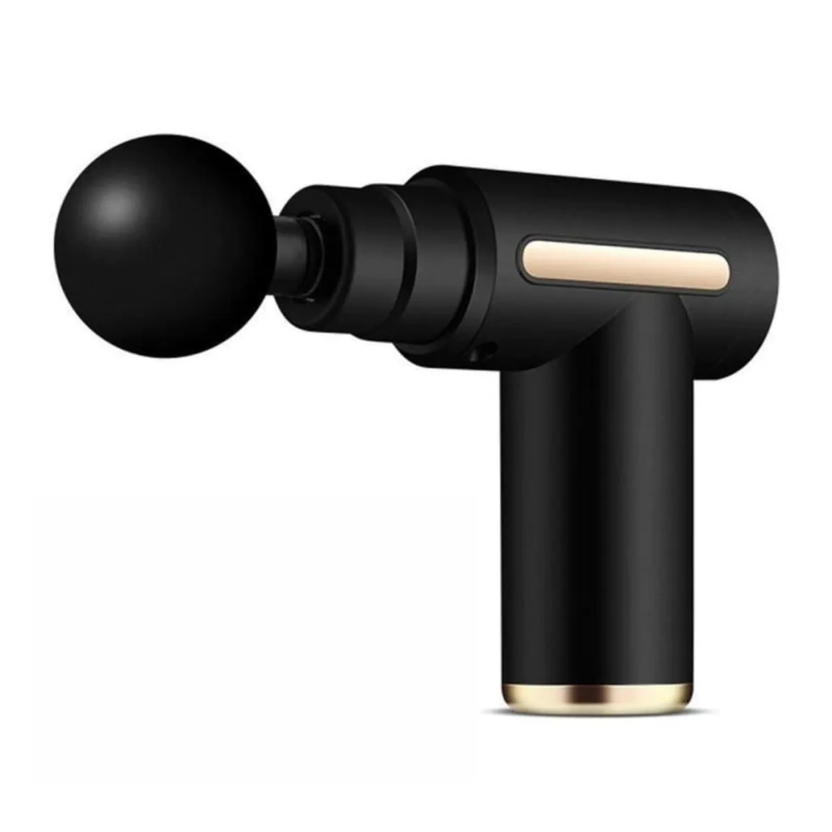 Portable Massage Gun Fascia Gun/Muscle Massager, 4 Massage Heads, USB Cable - Black