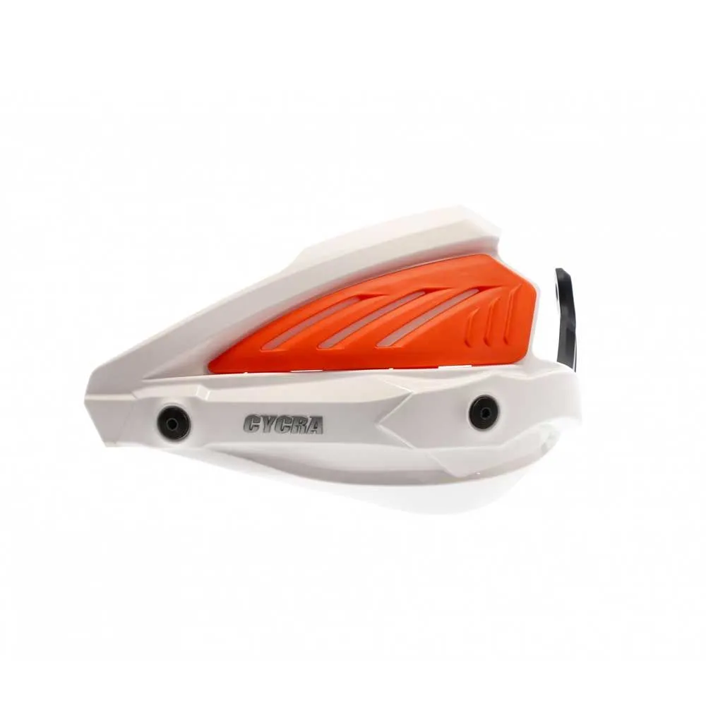 Cycra Voyager Adventure Tour Handguards - White, Orange