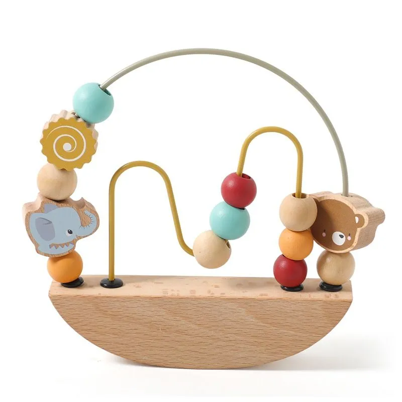 Baby's Balanced Bead Maze Wooden Toy