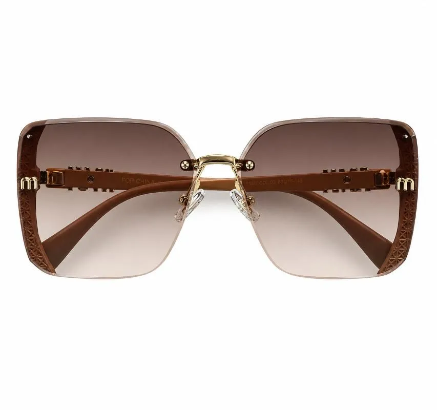 Retro Square Large Frame Women's Fashion Glasses