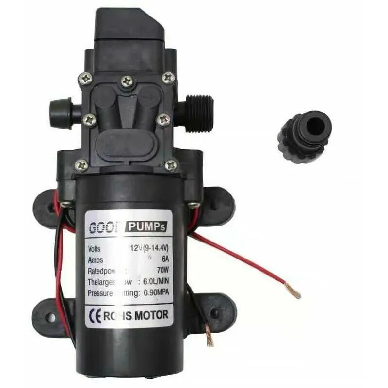DC 12V High Pressure Diaphragm Water Pump Self-priming Electric Pump