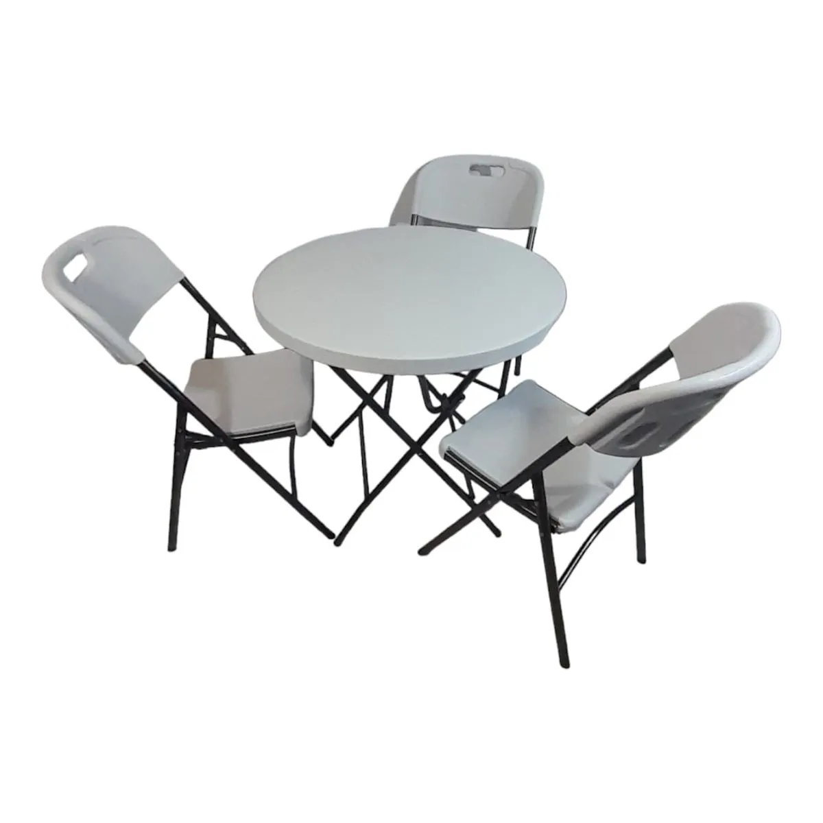 Sastro - 3 Folding Chair Outdoor Dining Table Combo-Tp1