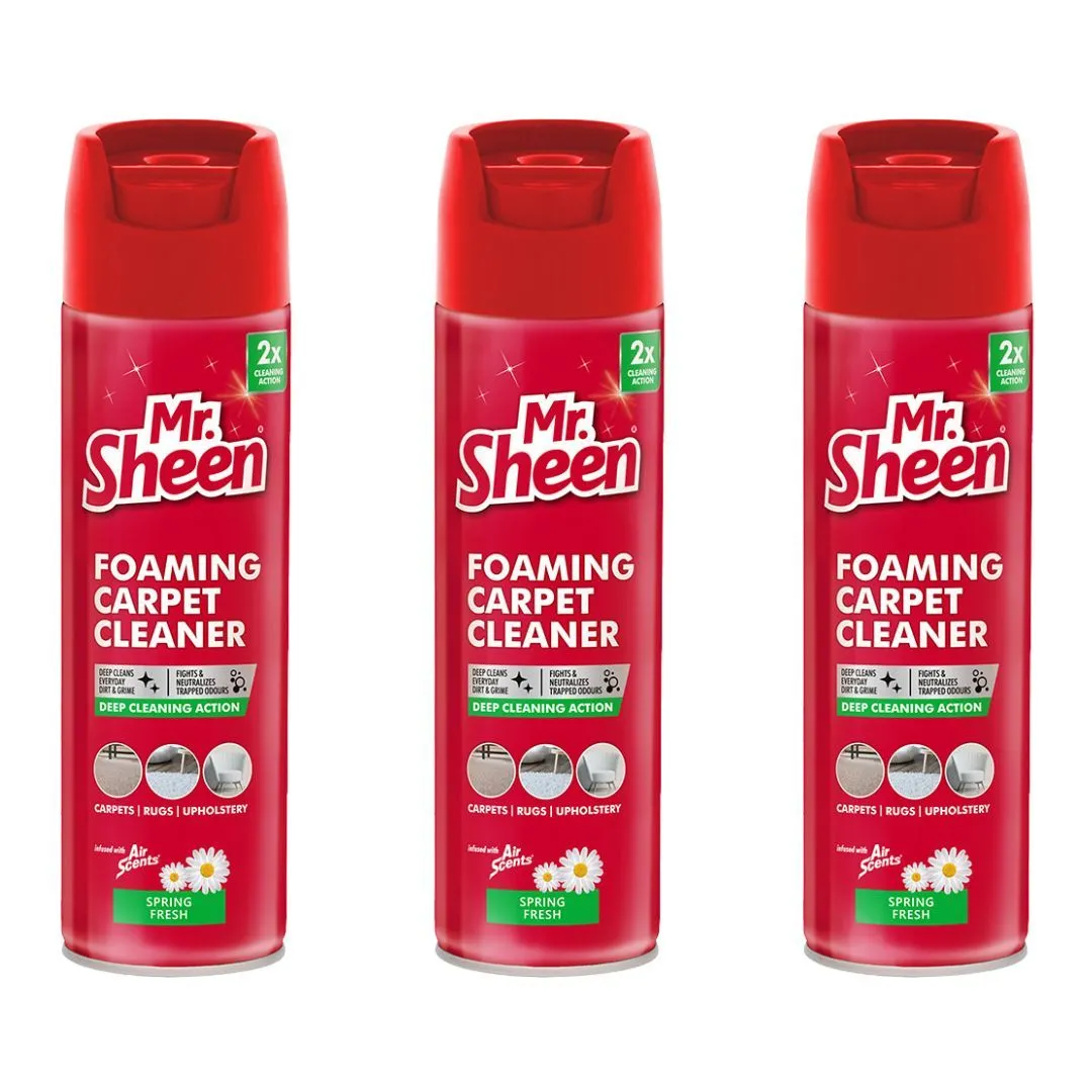 Mr Sheen Carpet Cleaner Shampoo x 3