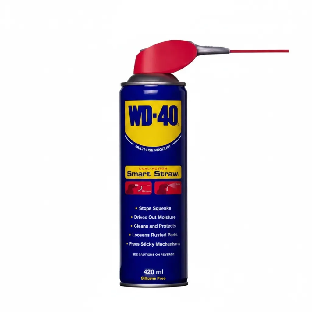 WD-40 Penetrating Oil with Smart Straw 420ml - Multi-Purpose Lubricant