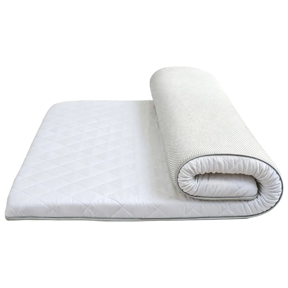 5D Antibacterial Mattress Topper, Solid Colour Non-Slip Soft Mattress Pad