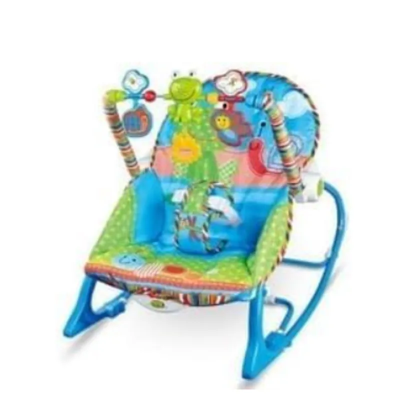 Infant-to-Toddler Rocker Chair with Toy Bar - Blue