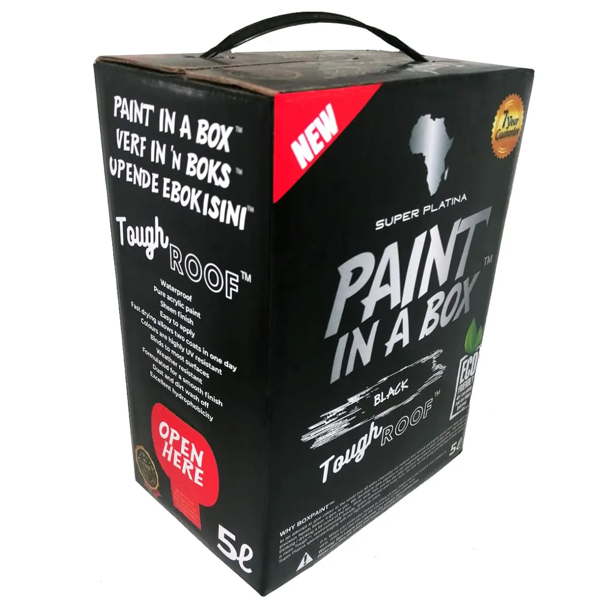 Super Platina - Paint in a Box Tough Roof & Paving Paint 5L - Black