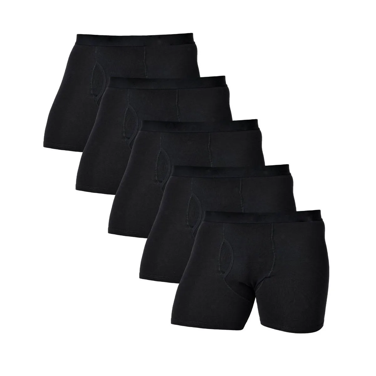 Men's Stretchy Polyester Boxer Briefs - 5 Pack