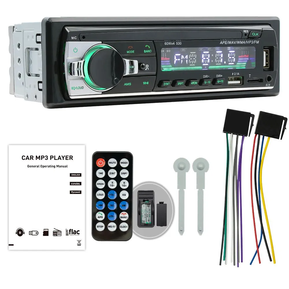 12V Car Stereo FM Radio MP3 Audio Player Built