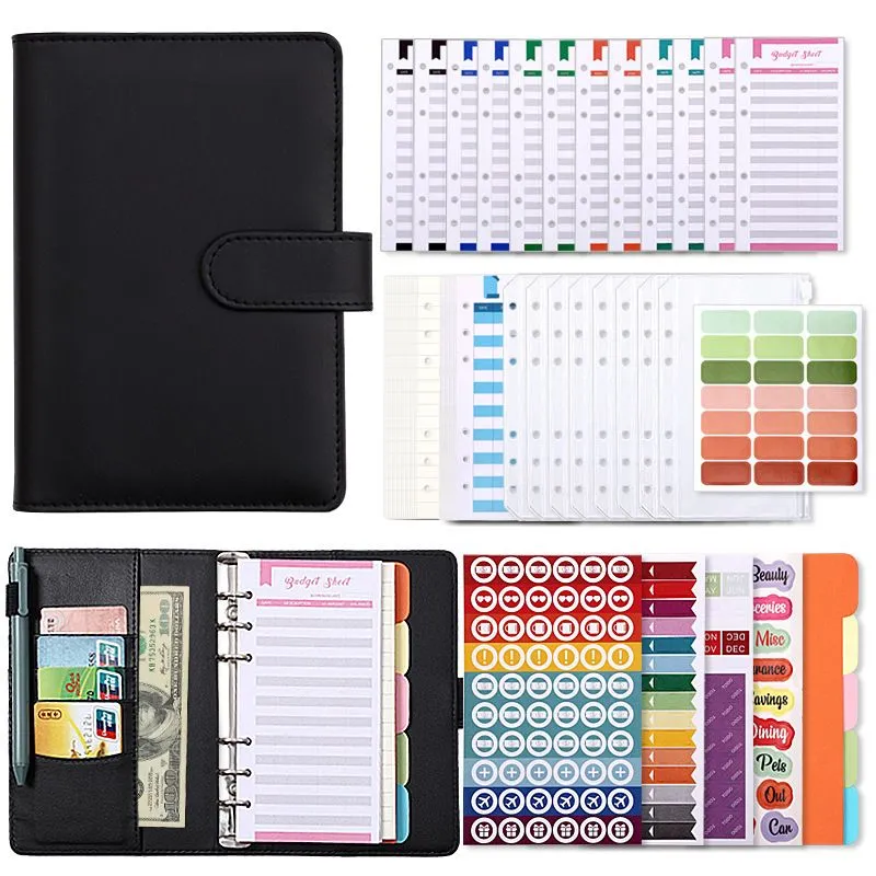 A6 Budget Binder Set - Black