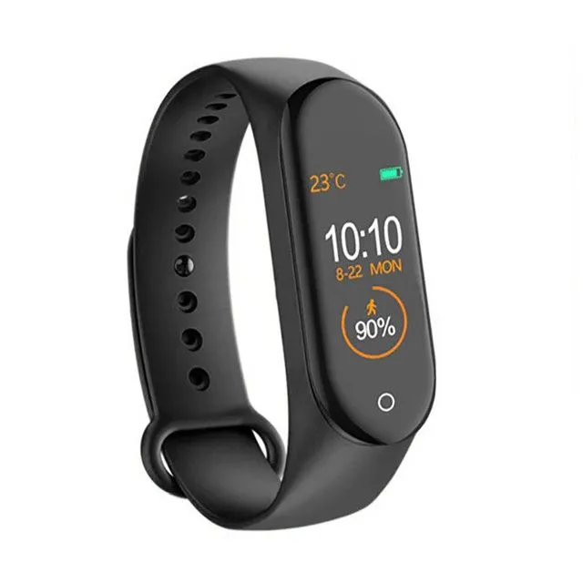 Smart Watch Heart Rate Monitor Tracker Fitness Sports Watch M4 - Black
