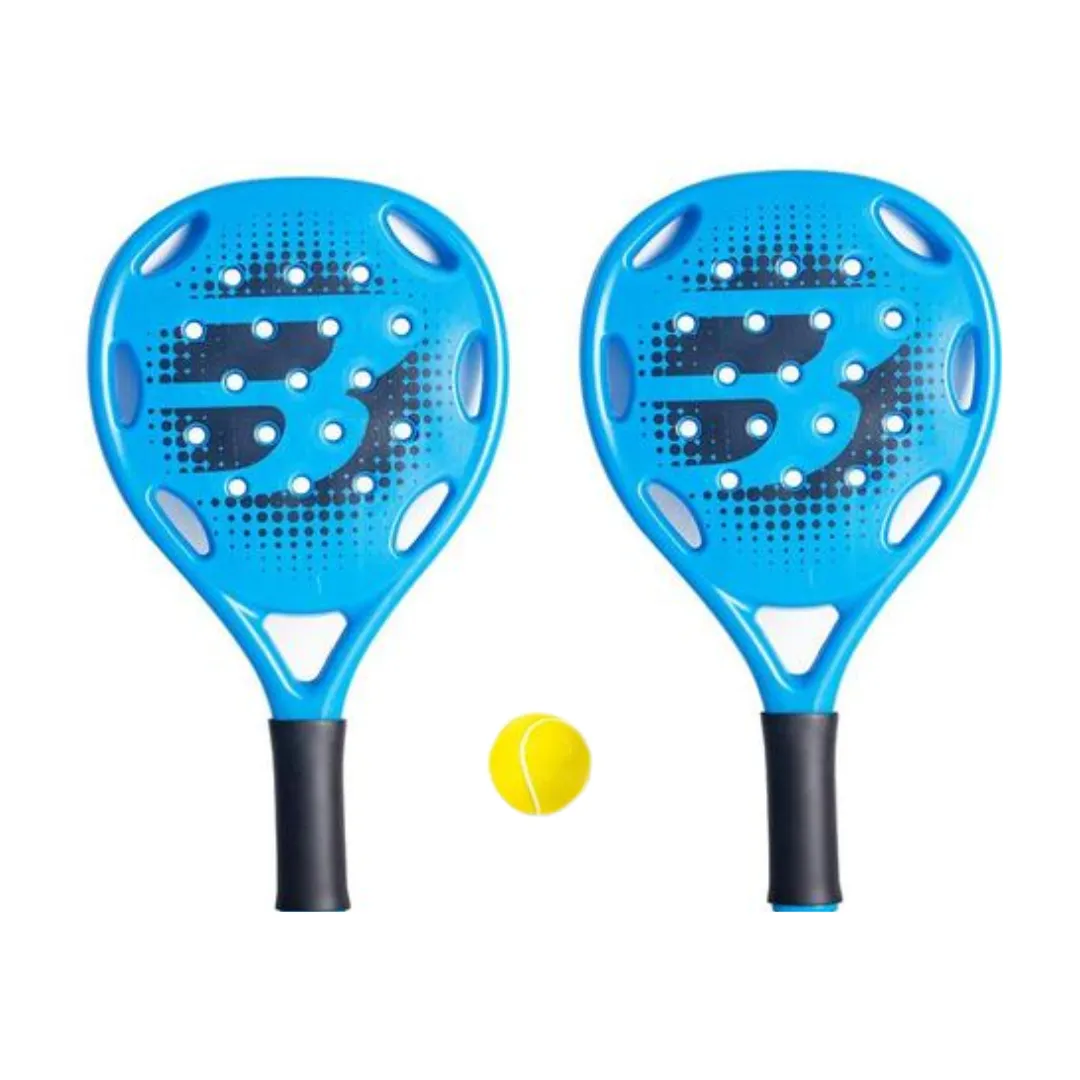 Beach Tennis Paddle Set - Outdoor Sports Toys for Kids Boys & Girls