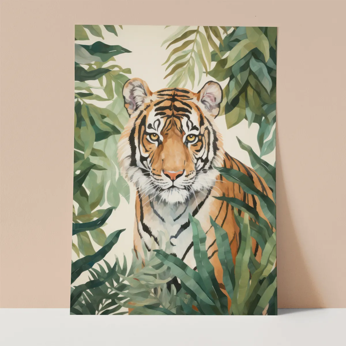 Tiger in Jungle Wall Print
