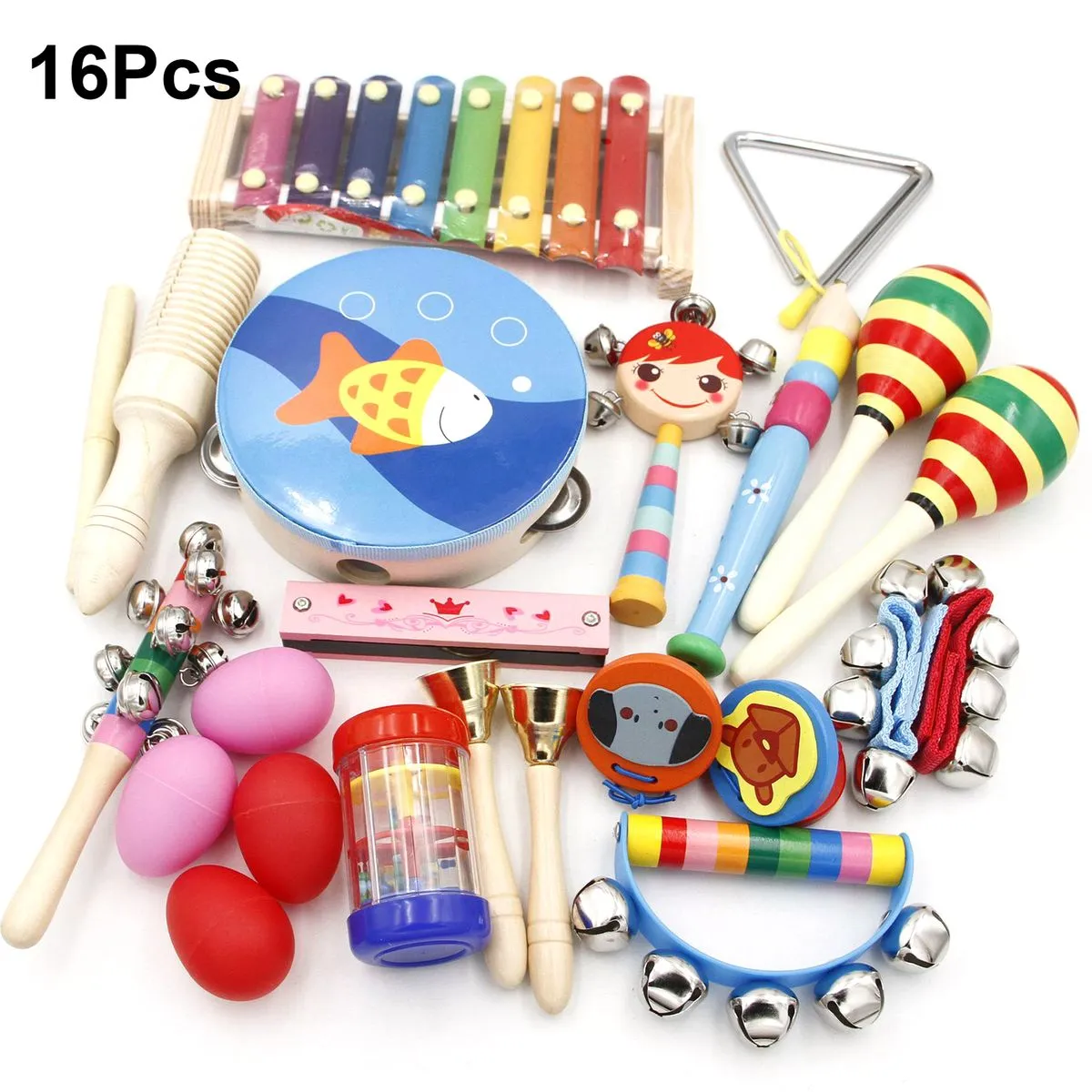 Musical Toys Set 16Pcs for Toddlers