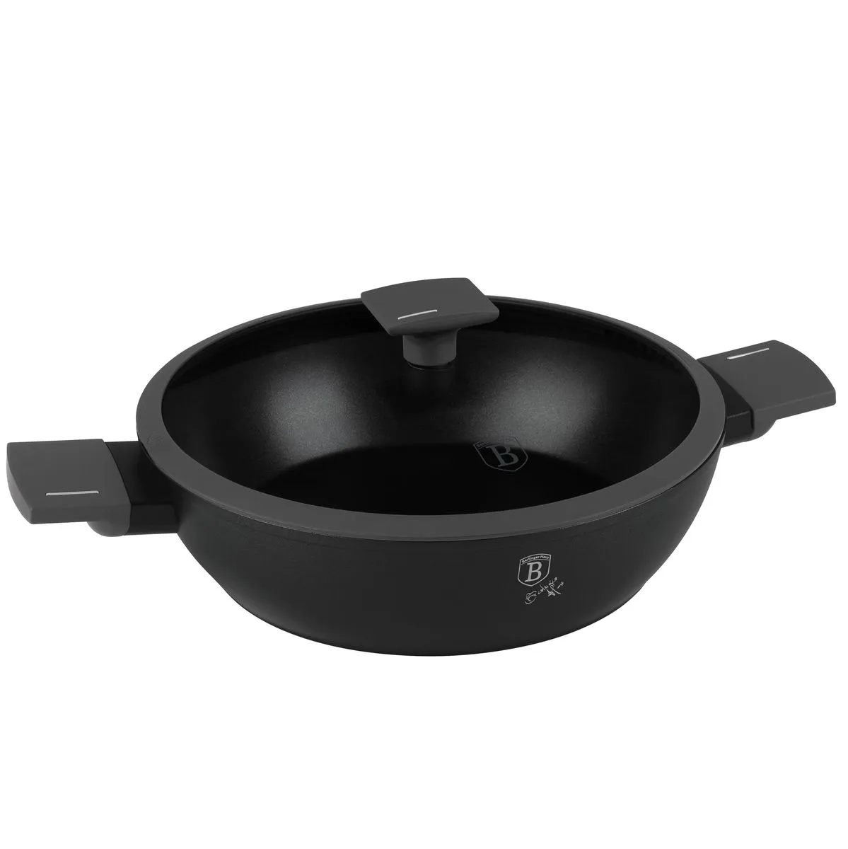 Berlinger Haus 28cm Non Stick Titan Pro Coating Shallow Pot - Antracit