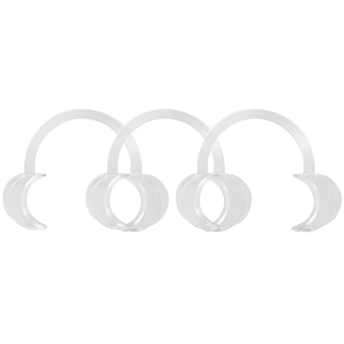 3 Lip & Cheek Retractor Dentist Mouth Opener Repeat Use, M