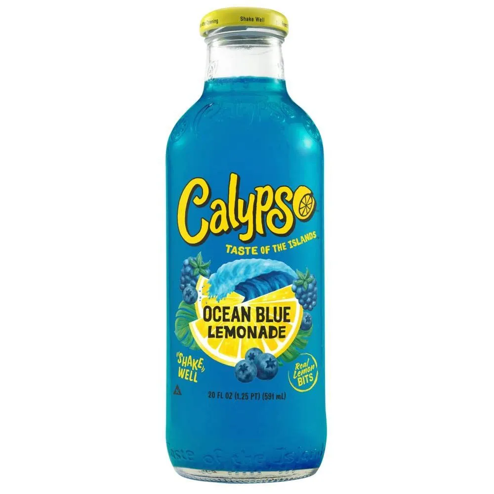 Calypso Ocean Blue Lemonade Fruit Flavored Soft Drink Juice
