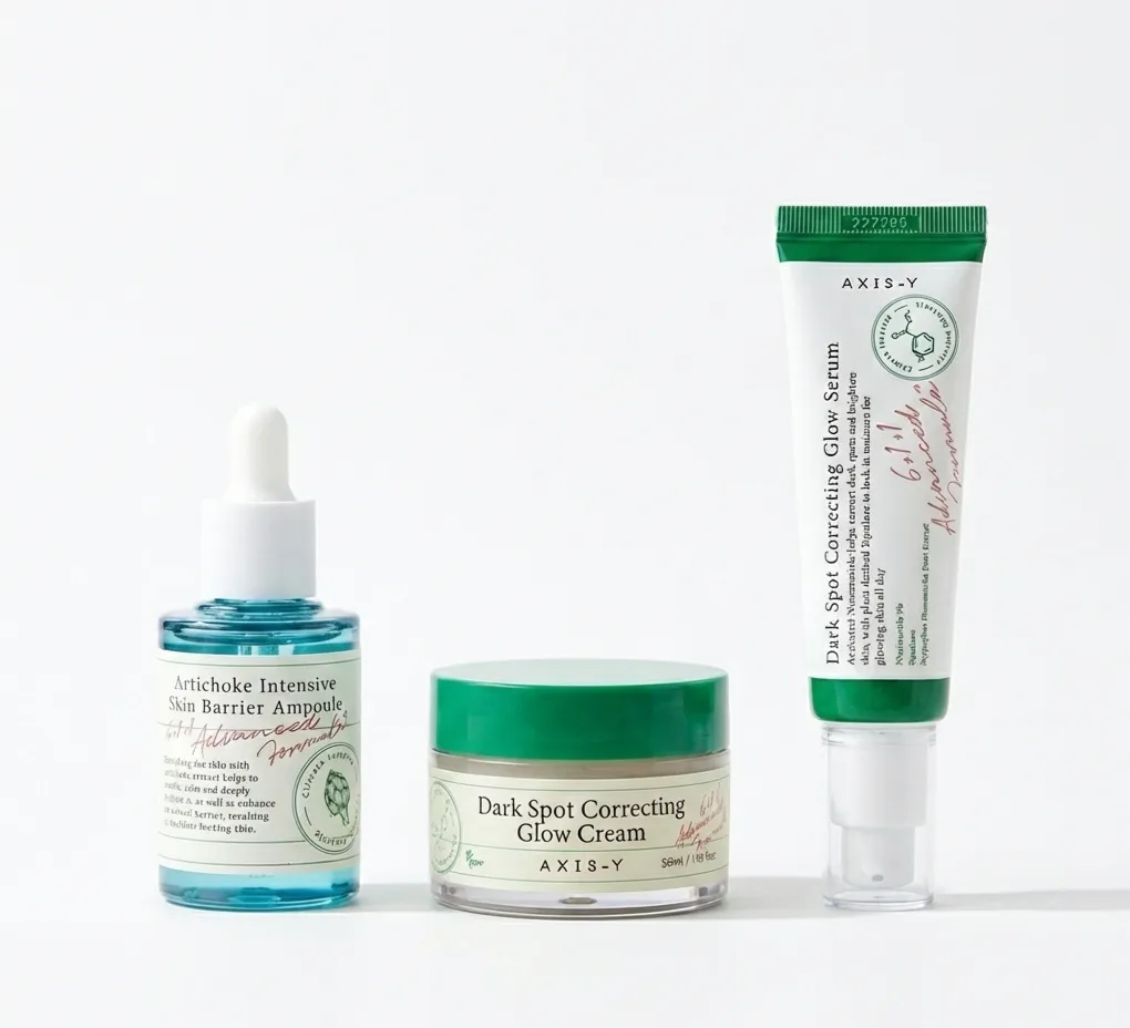 Skincare Set - Face Serum, Face Cream & Artichoke Ampoule