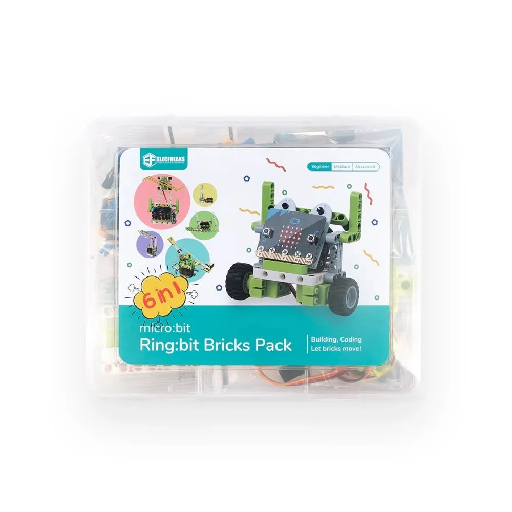 ELECFREAKS micro:bit 6-in-1 Ring:bit Bricks Pack (without micro:bit board)