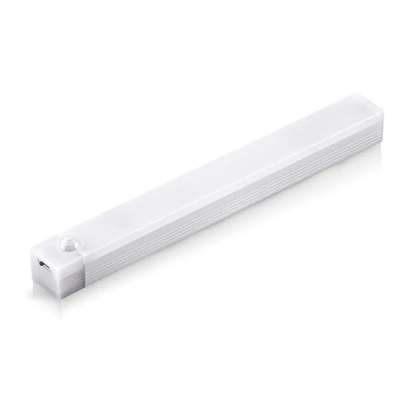 20cm USB Rechargeable Motion Sensor LED Bar Light for Cabinet and Hallway - White