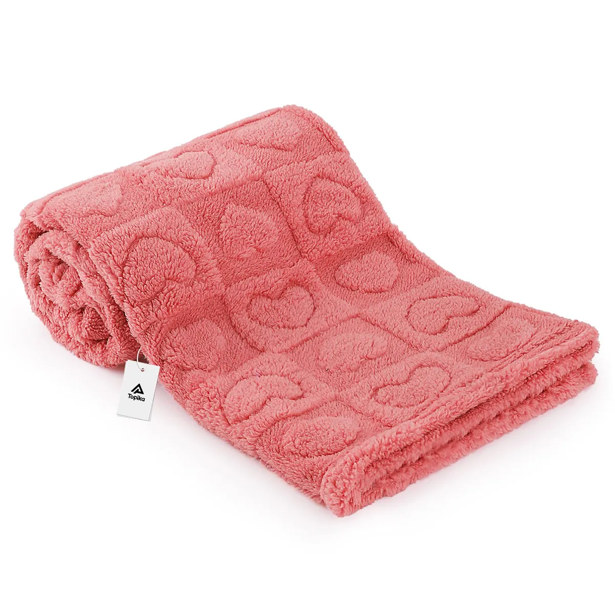 Topika Throw Blanket Baby Comfort Blanket Heart-patterned, Baby Blanket - 80x100cm