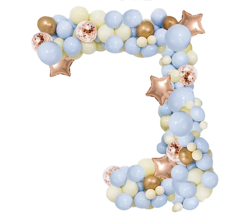 Balloon Arch Kit for Party Decoration( 107 Pieces) - Blue Gold(AS3)