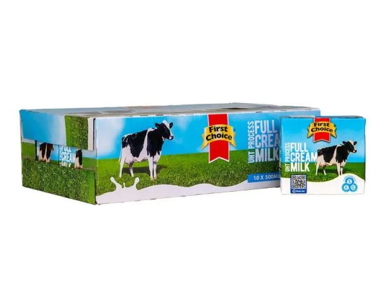 First Choice Full Cream Milk - 1 x 10 pack (500ml)
