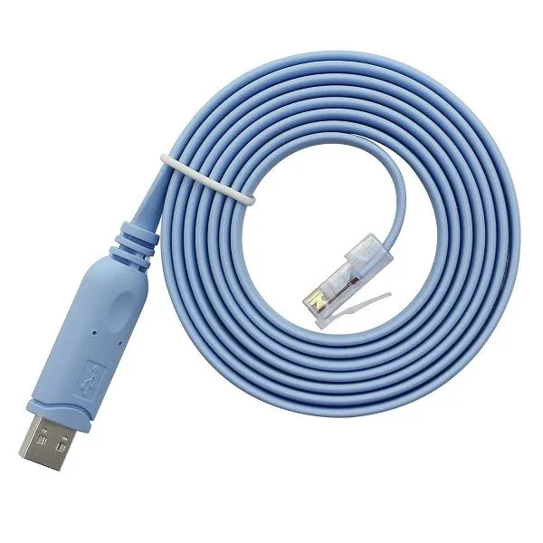 USB to RJ45 Console Cable 1.8M Fast Data Transfer for Networking Devices