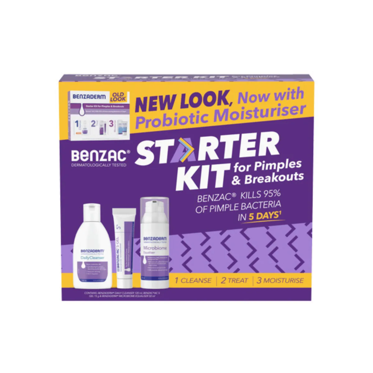 Benzac Starter Kit, For Pimples & Breakouts, For Acne-Prone Skin