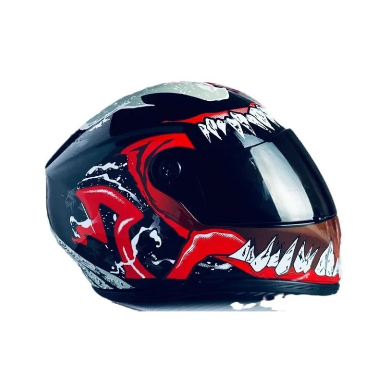 33CM Head Circumference Venom-Themed Motorcycle Helmet for Pets