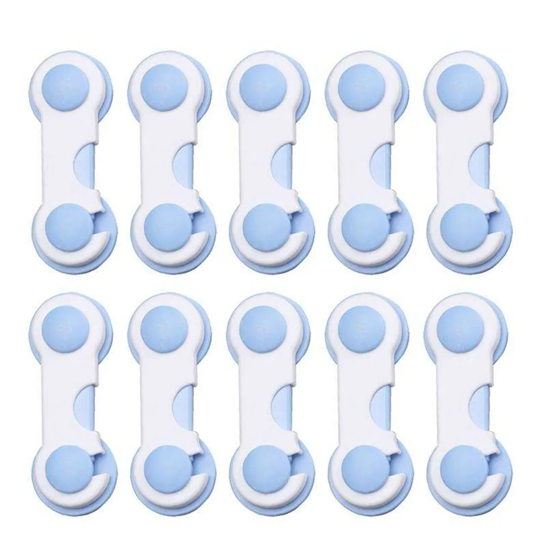 10pcs Cabinet Locks Baby Proof Child Safety Proofing Locks for Drawer Door