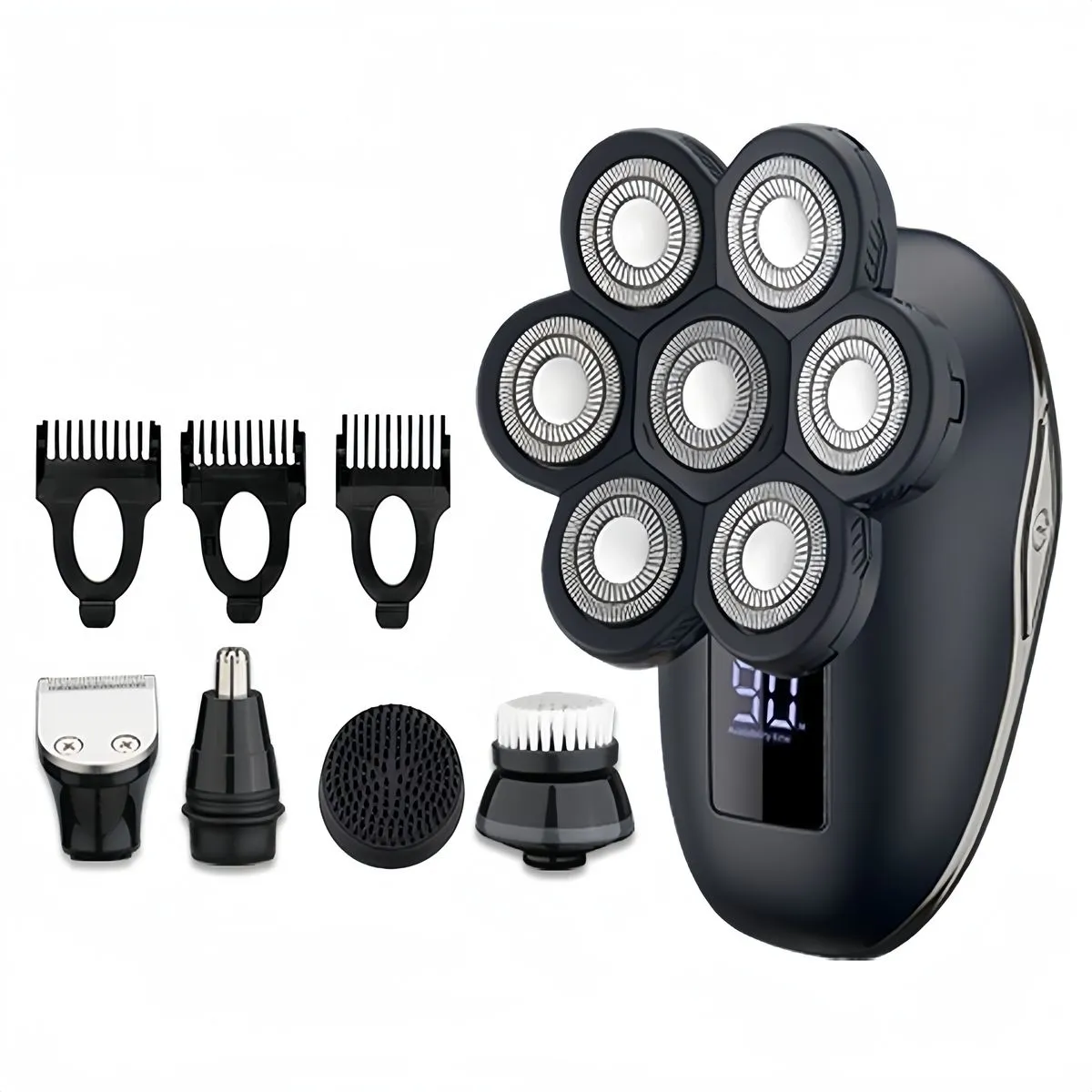 7 Floating Heads Electric Shavers Bald Head Electric Head Shavers for Men