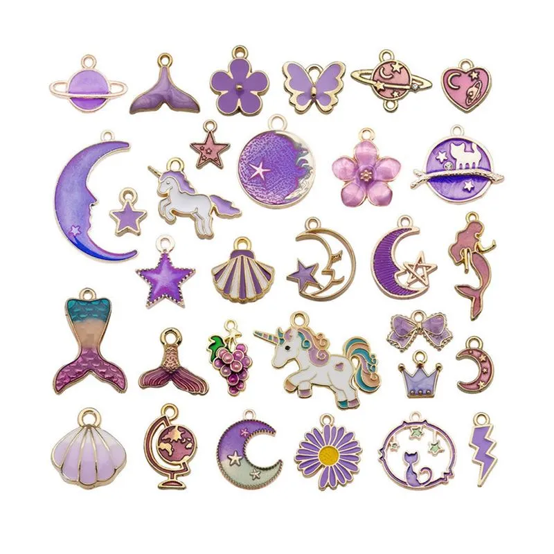 31pcs Jewelry Making Kits Charms Pendants DIY Supplies