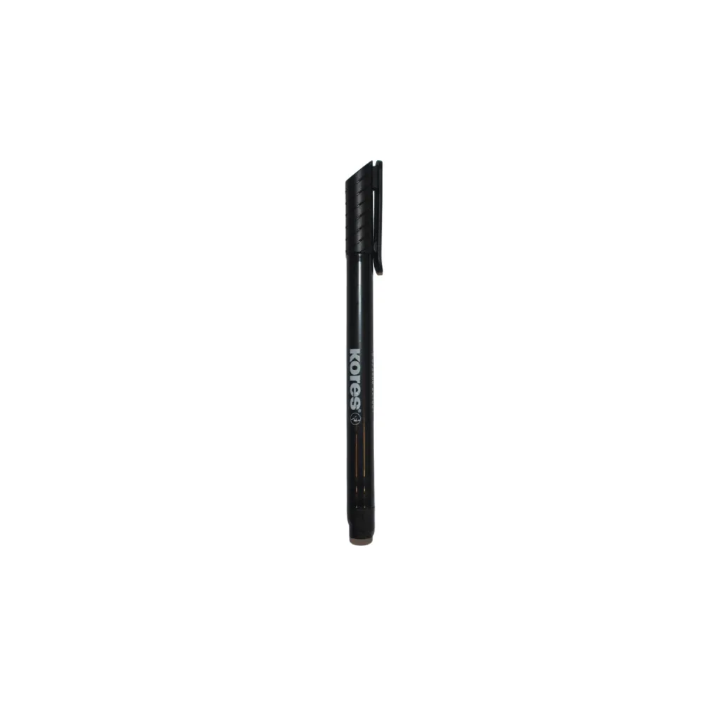Kores K-Marker P1 Permanent Marker, Black, Box of 12